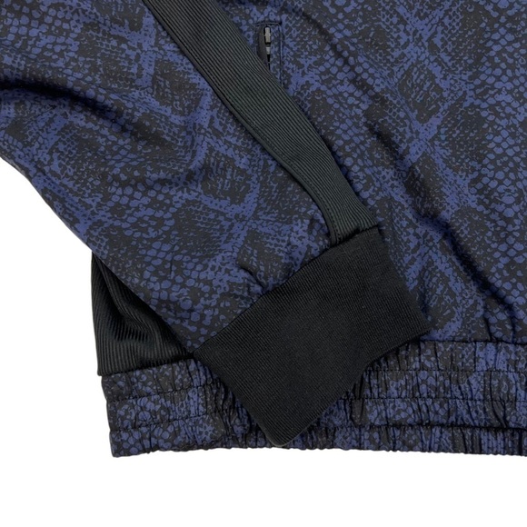 Athleta Brooklyn Track Bomber Python Reptile Print Jacket Size L NEW - Picture 8 of 10